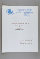 Funding Submission for 1979-1980