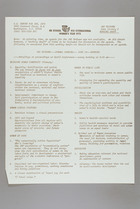 Working Draft of Agenda, IWY Tribune 1975