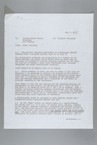 Letter from Peter Celliers to Marcia Ximena Bravo, May 1, 1975
