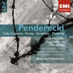 Penderecki: Cello Concerto/Partita/Symphony/Threnody/etc.