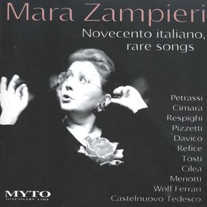 Mara Zampieri: Novocento italiano, rare songs