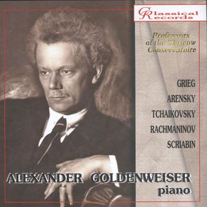 Alexander Goldenweizer, Piano