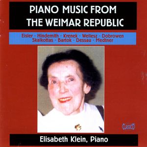 Piano Music from the Weimar Republic