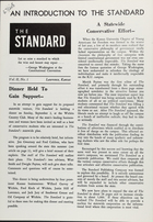 Wilcox Collection of Contemporary Political Movements, Volume 2, Issue 1, The Standard, Vol. 2, no. 1