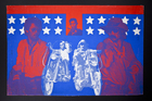 Easy Rider, Red, White and Blue Clip Art