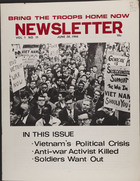 Wilcox Collection of Contemporary Political Movements, Volume 1, Issue 11, Bring the Troops Home Now Newsletter, Vol. 1, no. 11