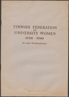 Finnish Federation of University Women 1922-1949