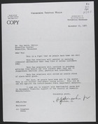 A.G. Heinsohn to Guy Smith, November 21, 1962