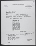 A.G. Heinsohn to Thomas W. Kuchel, June 7, 1963