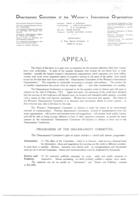 Letter  from Mary Dingman and Clara Guthrie d'Arcis for Appeal for Association With the Disarmament Committee for the Women's International Organisations