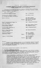 Draft Minutes of Disarmament Committee of Women's International Organisations, Monday, November 23, 1931 at 10:30 A.M.