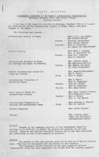 Draft Minutes of the Disarmament Committee of Women's International Organisations, Saturday, November 28, 1931 at 10 A.M.