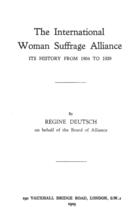 The International Woman Suffrage Alliance