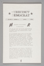 Fred Hirsch Ephemera Collection, Volume 3, Issue 4, The Precinct Democrat, Vol. 3 no. 4