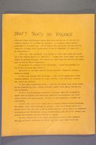 Draft Treaty on Violence
