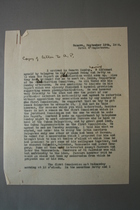 Letter from Doris Stevens to Alice Paul, September 13, 1928