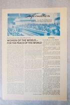 Information from the Peace Movement of the German Democratic Republic, Bulletin on the World Congress for International Women's Year, 30 October 1975, by Peace Council of the GDR