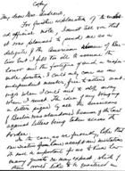 Handwritten Notes by Emily Greene Balch at the International Congress of Women at the Hague, 1915