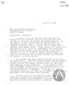 Letter from Dorothy Kenyon to Marie Helene Lafaucheux, April 20, 1948