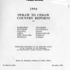 1994 IWRAW to CEDAW: Country Reports on Barbados, Colombia, Ecuador, Guatemala, Guyana, Japan, Libya, Madagascar, New Zealand, Norway, Senegal, Zambia