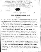 Origins of the Peace Department of the W.C.T.U.