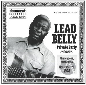 Lead Belly Private Party Minneapolis Minnesota '48