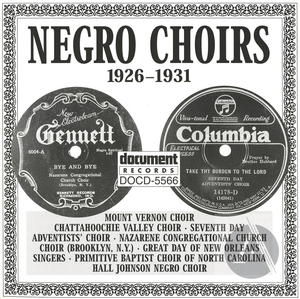 Negro Choirs (1926-1931)