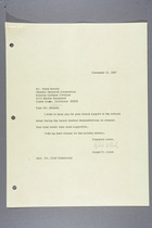 Robert D. Clark to Steve Kozich, December 14, 1967