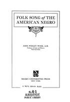 Folk Song of the American Negro