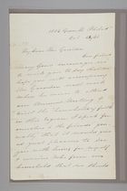 Letter from Sarah Pugh to Mrs. Garrison, October 14, 1861