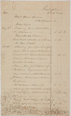 Handwritten ledger entries by J & T Waterhouse to Borrow & Goodiar, October 31, 1841