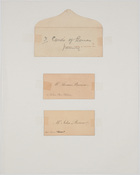 Cards belonging to Thomas Borrow and John Borrow