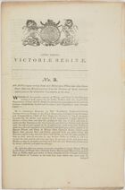 Anno Tertio Victoriae Reginae: No. 3: An Act to impose certain Rates and Duties upon Wheat and other Grain Flour Meal and Biscuit exported from the Province of South Australia and to prevent the clandestine Exportation of the same