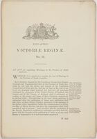 Anno Quinto Victoriae Reginae: No. 12: An Act for regulating Marriages in the Province of South Australia