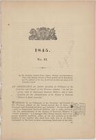 1845 - No. 11: An Ordinance for further amending an Ordinance of the Governor and Council of this Province, intituled 'An Act for giving Relief to Imprisoned Insolvent Debtors and to make provision for the Administration of the Estates of Insolvent Debtors in South Australia'