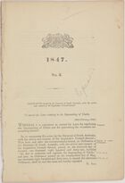 1847 - No. 3: Ordinance Enacted by the Governor of South Australia, with the advice and consent of the Legislative Council thereof, To amend the Laws relating to the Impounding of Cattle