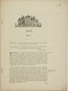 1847 - No. 7: Ordinance Enacted by the Governor of South Australia, with the advice and consent of the Legislative Council thereof, To consolidate in one Ordinance certain provisions usually inserted in Acts authorising the making of Railways
