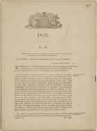 1849 - No. 11: Ordinance Enacted by the Governor of South Australia, with the advice and consent of the Legislative Council thereof, An Act to constitute a Municipal Corporation for the City of Adelaide