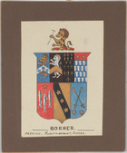 Painting of Borrer family coat of arms