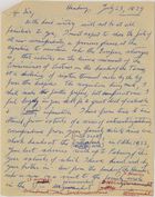 Handwritten copy of a letter from Osmond Gilles to John Leake
