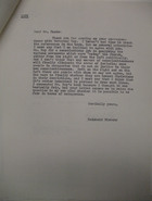 Copy of Letter to Alfred P. Haake, Undated