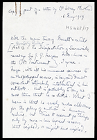 Copy of part of a letter by Dr Sidney Hartland, 16 May 1919
