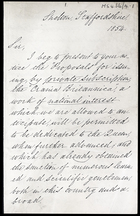 Another copy of MS 436-4 [Letter to Sir from J. Bernard Davis, 1854]