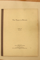 The Negro in Detroit, Section 6: Health
