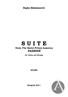 Suite From The Saint Prince Lazarus Passion for Violin and Strings