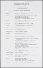IAI, June 1974 - Governing body 1975-79: Institutions proposed for membership