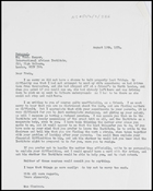 Letter from MG to Freda Cooper, 12 Aug. 1974