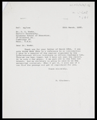 Letter from MG to Dr S.G. Weeks, Harvard University, 29 Mar. 1966