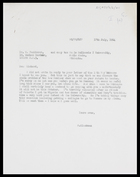 Letter from MG to Dr R. Pankhurst, 17 July 1964