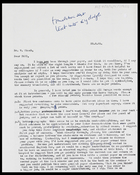Letter from MG to Dr William Shack, University of Chicago, 23 Aug. 1965